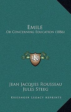 portada emile: or concerning education (1886) (en Inglés)