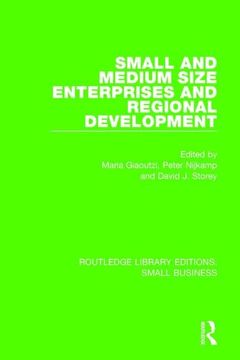 portada Small and Medium Size Enterprises and Regional Development (en Inglés)
