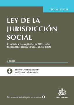 portada Ley de la Jurisdicción social 4ª Ed. 2013 (Textos Legales)