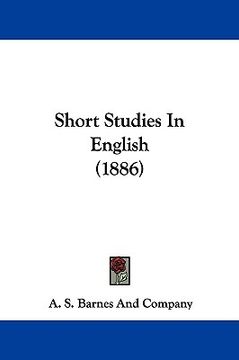 portada short studies in english (1886) (in English)