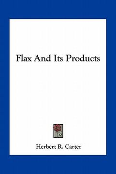 portada flax and its products (en Inglés)