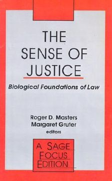 portada the sense of justice: biological foundations of law (en Inglés)
