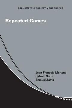 portada Repeated Games (Econometric Society Monographs) (en Inglés)