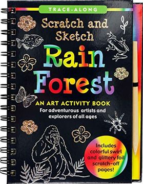 portada Scratch & Sketch(Tm) Rain Forest (Trace Along) (en Inglés)