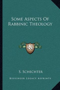 portada some aspects of rabbinic theology