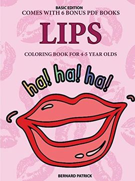 portada Coloring Book for 4-5 Year Olds (Lips) (en Inglés)