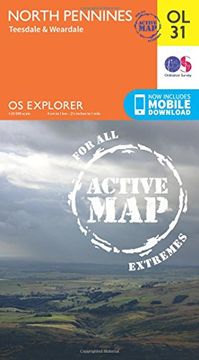 portada North Pennines - Teesdale & Weardale (OS Explorer Map)