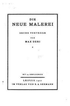 portada Die neue Malerei (in German)