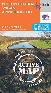 portada Bolton, Wigan and Warrington 1 : 25 000 (OS Explorer Active Map)