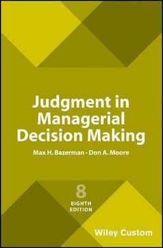 portada Judgment in Managerial Decision Making (en Inglés)
