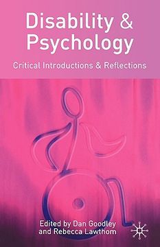 portada disability and psychology: critical introductions and reflections (in English)