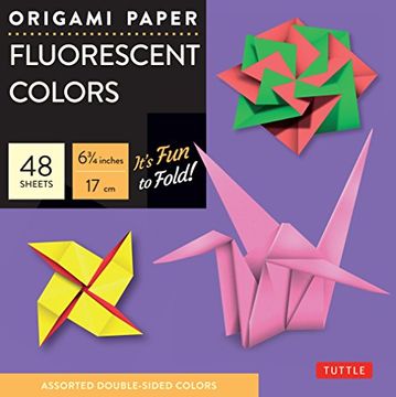 portada Origami Paper - Fluorescent Colors - 6 3 (en Inglés)