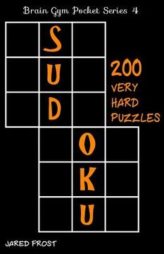 portada 200 Very Hard Sudoku Puzzles: Brain Gym Pocket Series Book (en Inglés)