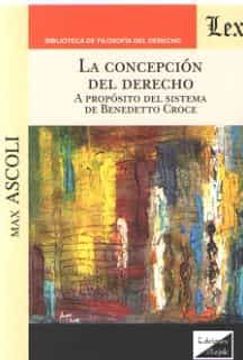 portada Concepcion del Derecho, la (in Spanish)