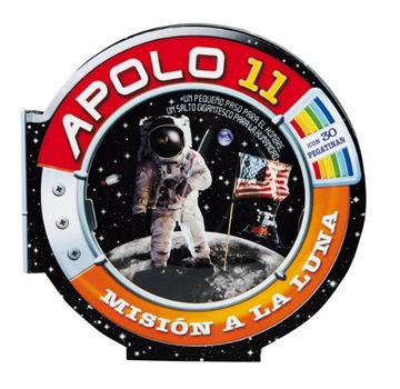 portada Apolo 11. Mision a la Luna (26 cm de Diametro) (Incluye Pegatinas )