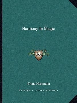 portada harmony in magic (in English)
