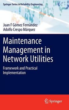 portada maintenance management in network utilities