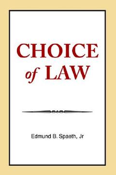 portada choice of law (en Inglés)