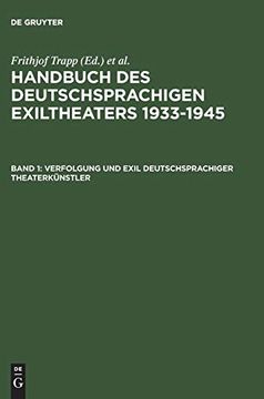 portada Verfolgung und Exil Deutschsprachiger Theaterkunstler (en Alemán)