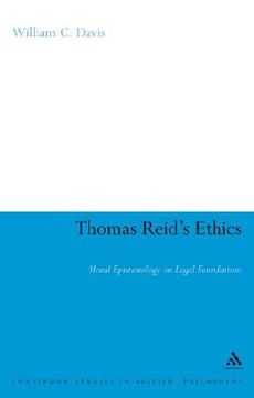 portada thomas reid's ethics: moral epistemology on legal foundations