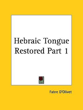 portada hebraic tongue restored part 1 (en Inglés)