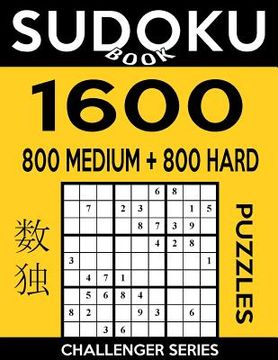 portada Sudoku Book 1,600 Puzzles, 800 Medium and 800 Hard: Bargain Size Sudoku Puzzle Book With Two Levels of Difficulty To Improve Your Game (en Inglés)