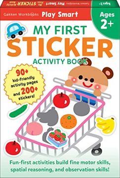portada Play Smart my First Sticker Book 2+: Preschool Activity Workbook With 200+ Stickers for Children With Small Hands Ages 2, 3, 4: Fine Motor Skills (Mom's Choice Award Winner) (en Inglés)