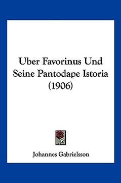 portada Uber Favorinus Und Seine Pantodape Istoria (1906)
