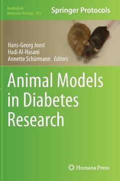 portada animal models in diabetes research (en Inglés)