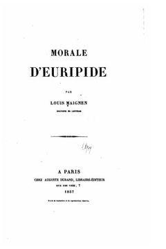 portada Morale d'Euripide (French Edition)