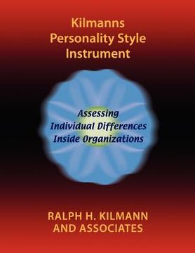 portada kilmanns personality style instrument (en Inglés)