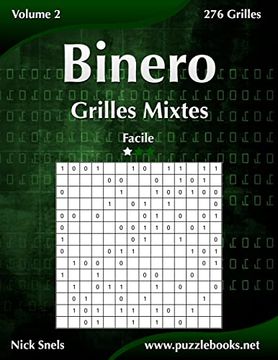 portada Binero Grilles Mixtes - Facile - Volume 2 - 276 Grilles (en Francés)