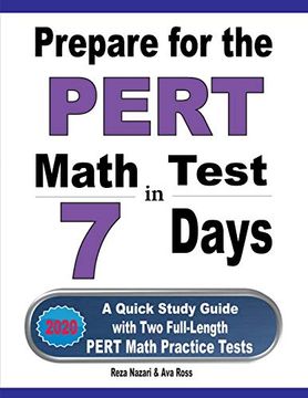 portada Prepare for the Pert Math Test in 7 Days: A Quick Study Guide With two Full-Length Pert Math Practice Tests (en Inglés)