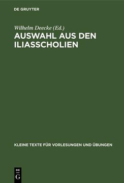 portada Auswahl aus den Iliasscholien (in German)