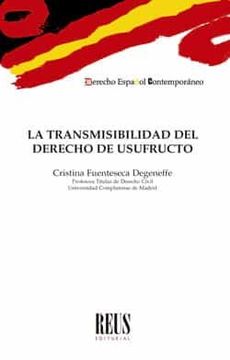 portada La Transmisibilidad del Derecho de Usufructo (in Spanish)