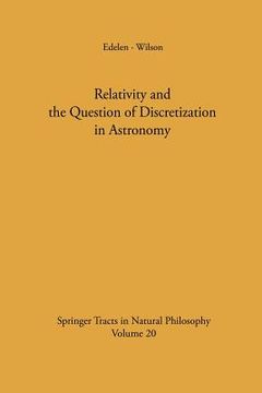 portada relativity and the question of discretization in astronomy (in English)