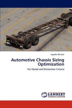 portada automotive chassis sizing optimization (en Inglés)