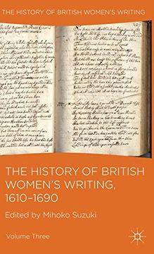 portada The History of British Women's Writing, 1610-1690: Volume Three (en Inglés)