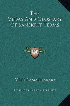 portada the vedas and glossary of sanskrit terms (en Inglés)