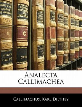 portada Analecta Callimachea (en Latin)