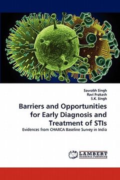 portada barriers and opportunities for early diagnosis and treatment of stis (en Inglés)