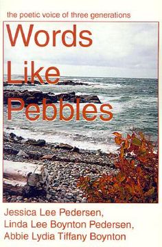 portada words like pebbles: the poetic voice of three generations (in English)