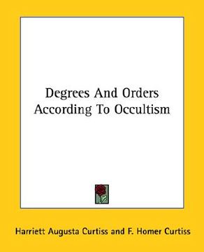 portada degrees and orders according to occultism (in English)