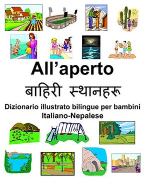 portada Italiano-Nepalese All’Aperto Dizionario Illustrato Bilingue per Bambini (en Italiano)