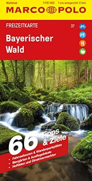 portada Marco Polo Freizeitkarte 37 Bayerischer Wald 1: 110. 000 (en Alemán)