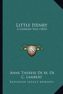 portada little henry: a german tale (1823) (en Inglés)