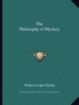 portada the philosophy of mystery (in English)