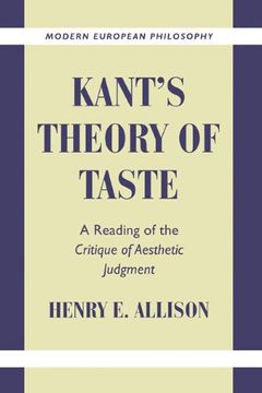 portada Kant's Theory of Taste Hardback: A Reading of the Critique of Aesthetic Judgment (Modern European Philosophy) (en Inglés)