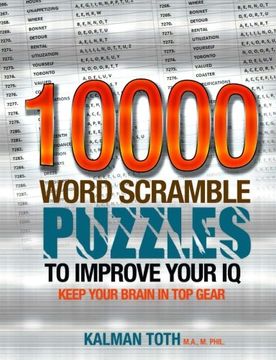portada 10000 Word Scramble Puzzles to Improve Your IQ (IQ BOOST PUZZLES) (Volume 7)