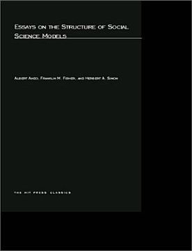 portada essays on the structure of social science models (en Inglés)